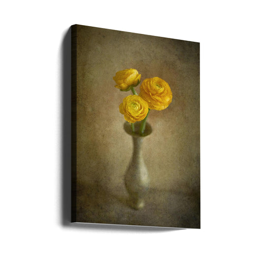  Yellow buttercups Wall Artwork Gallery Wrapped (Ready to Hang)