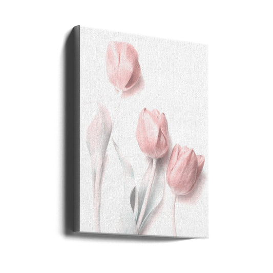  Sweet Pink Flower Wall Artwork Gallery Wrapped (Ready to Hang)
