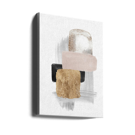 Brush Strokes-5 Wall Artwork Gallery Wrapped (Ready to Hang)