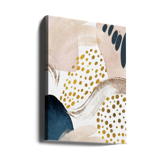 Smooth Abstract-3 Wall Artwork Gallery Wrapped (Ready to Hang)