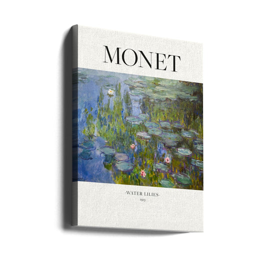  Water Lilies 1915 Monet Wall Artwork Gallery Wrapped (Ready to Hang)