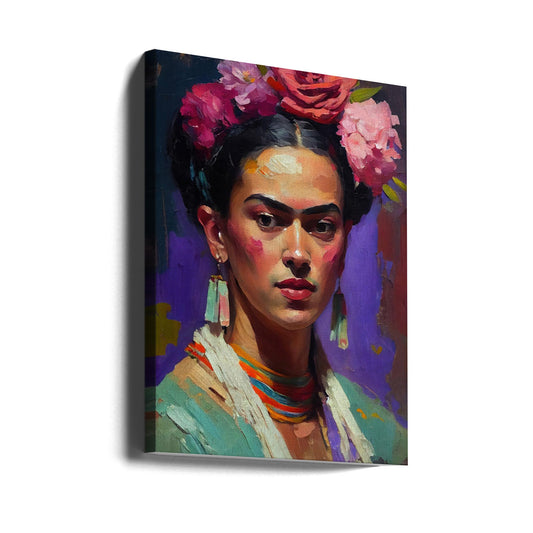  Portrait Of Frida Wall Artwork Gallery Wrapped (Ready to Hang)