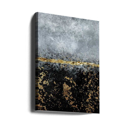 Wall art Gold Black Abstract