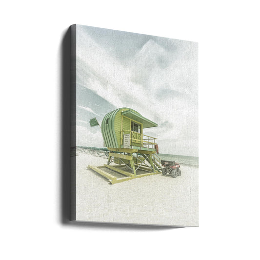  Vintage Florida Flair at Miami Beach Wall Artwork Gallery Wrapped (Ready to Hang)