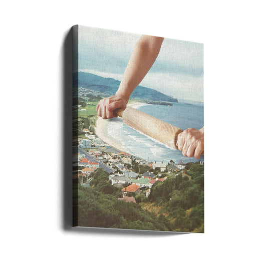  Waves Roller Wall Artwork Gallery Wrapped (Ready to Hang)