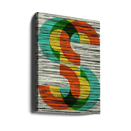 Wall art Colorful Stripe Illusion