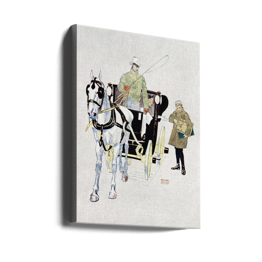  Vintage Carriage (1893) Wall Artwork Gallery Wrapped (Ready to Hang)