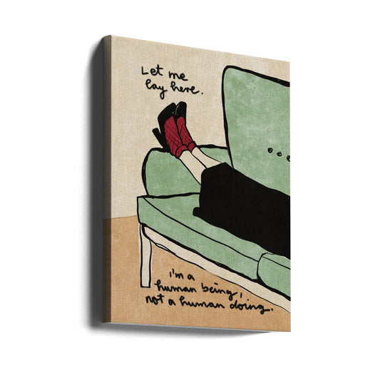 Let me lay here Wall Artwork Gallery Wrapped (Ready to Hang)