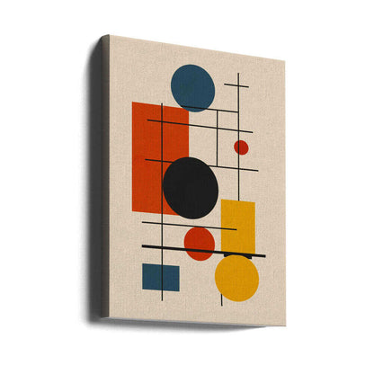 Wall art Geometric Abstract Design With Intersecting