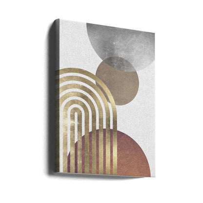 Wall art Composition lines and circles 2