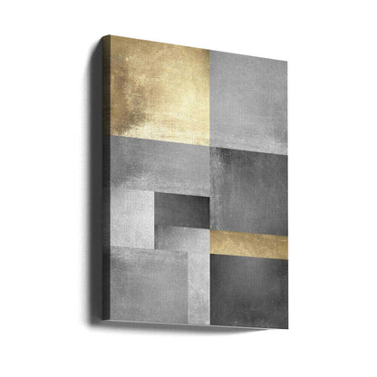 Wall art Gold and silver textures 5