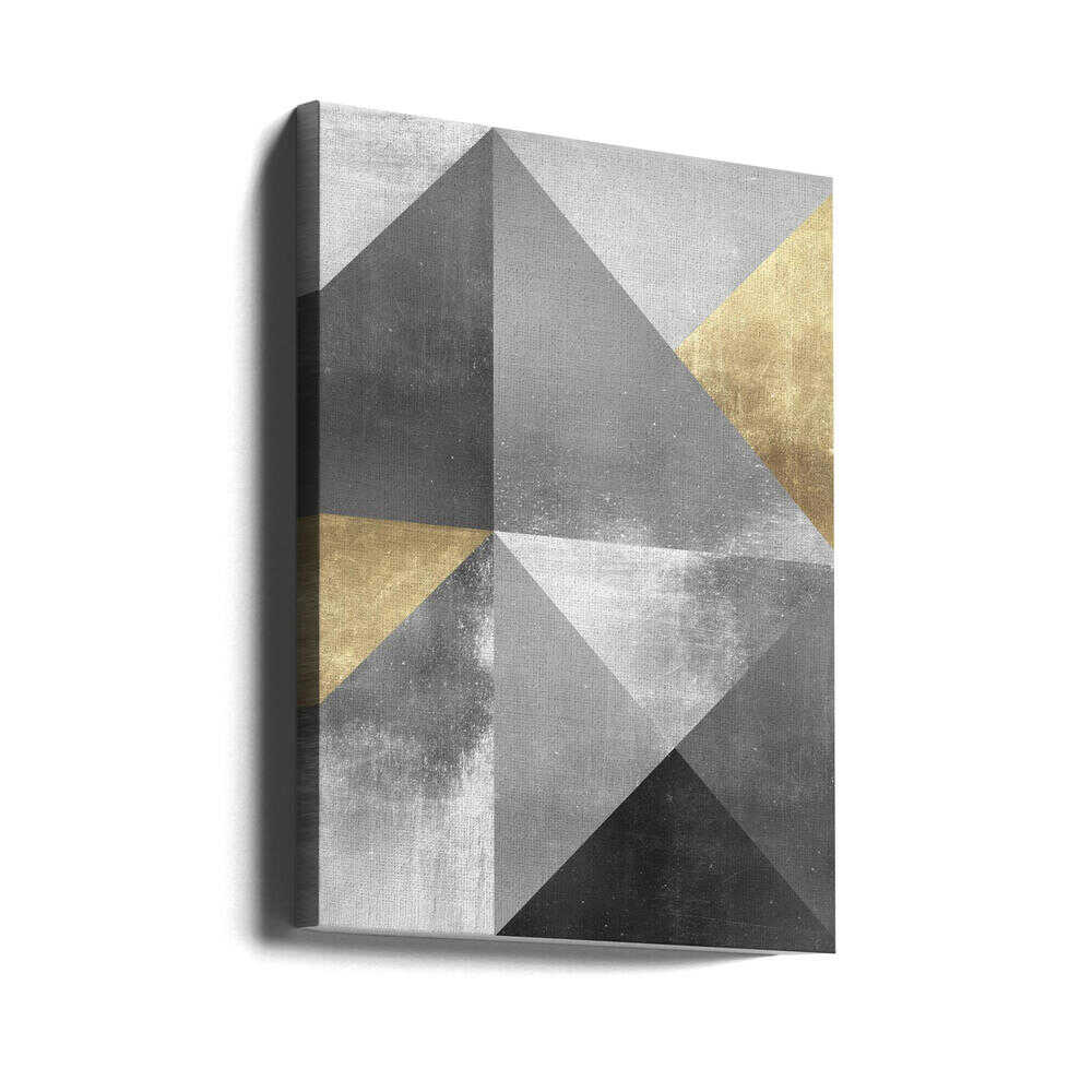 Wall art Gold and silver textures 2