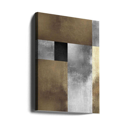 Wall art Gold and silver textures 1