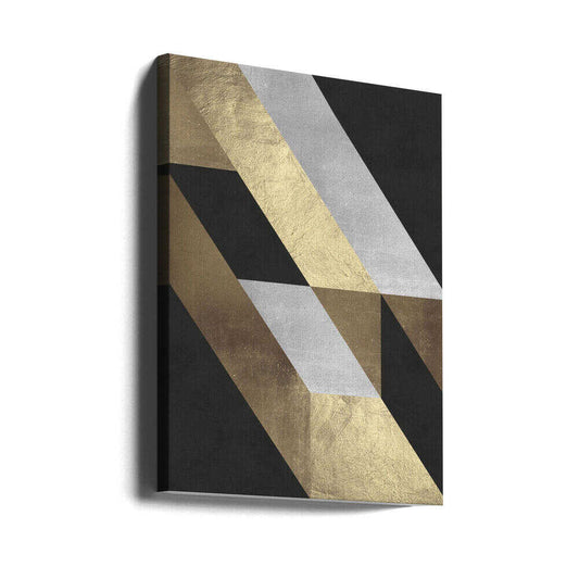 Wall art Geometric Gold Flow