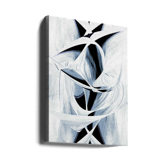 Wall art Dynamic Black And White Swirling Patterns