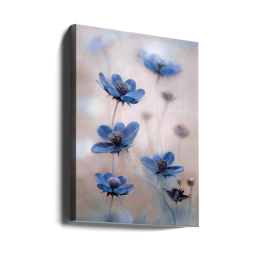  Cosmos blue Wall Artwork Gallery Wrapped (Ready to Hang)