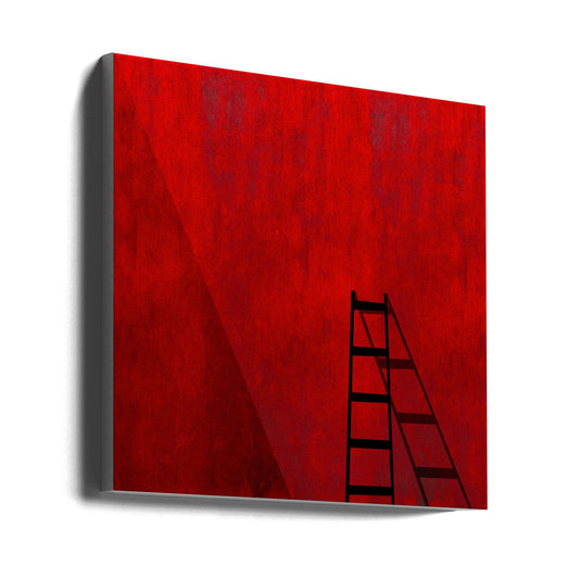 The red wall Wall Artwork Gallery Wrapped (Ready to Hang)