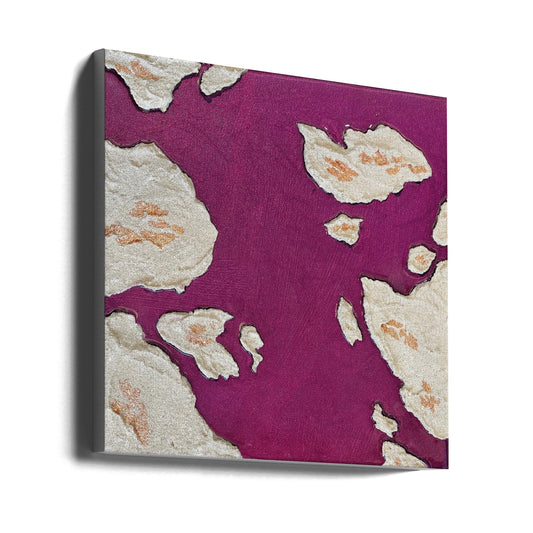 Aubergine Islands Wall Artwork Gallery Wrapped (Ready to Hang)