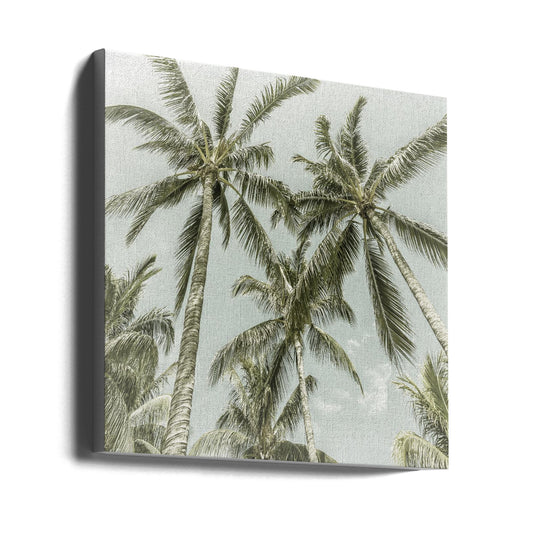  Lovely Vintage Palm Trees Wall Artwork Gallery Wrapped (Ready to Hang)