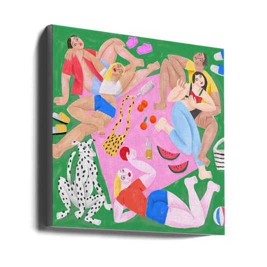  Sur L Herbe Wall Artwork Gallery Wrapped (Ready to Hang)