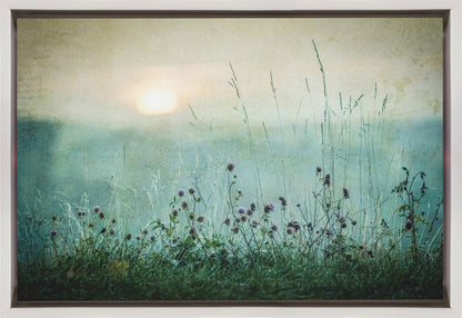  Autumn sunrise Wall Artwork In Black Floating Frame