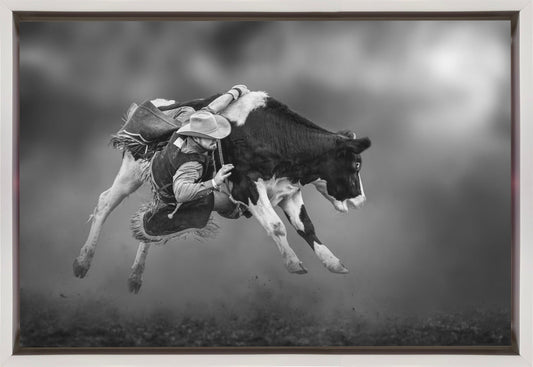 Spiritual Dance Wall Artwork In Black Floating Frame