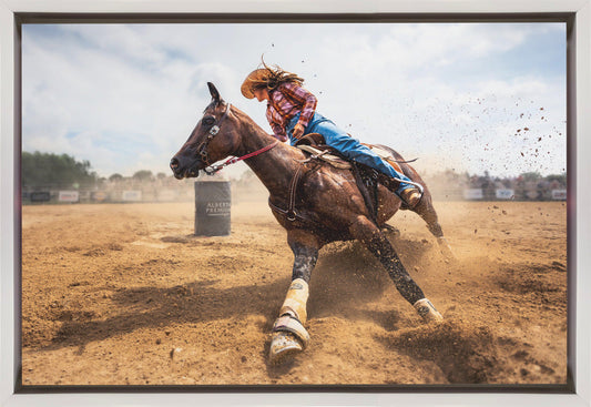  Slam on the Brakes Wall Artwork In Black Floating Frame