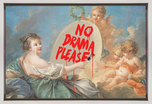 canvas prints No Drama36X24inches- Black Frame