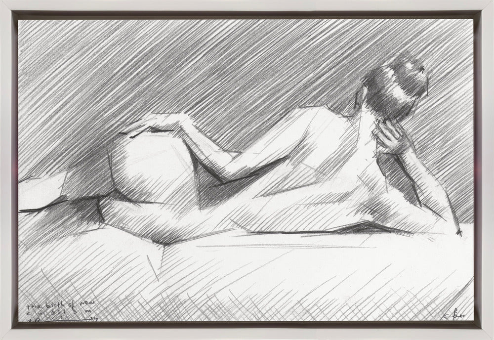  The Birth of New Cubism - 01-05-14 - 3 Wall Artwork In Black Floating Frame
