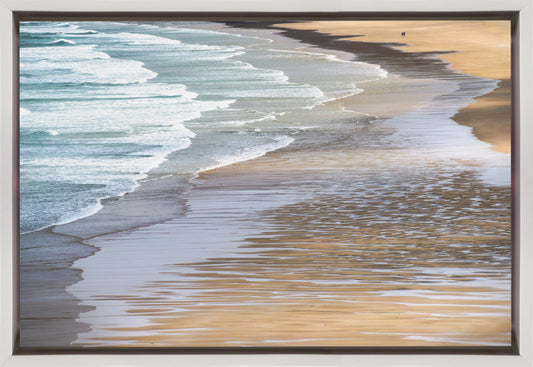 Wall art Here we are-36X24inches-In Black Floating Frame