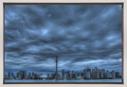 Toronto blue Wall Artwork In Black Floating Frame