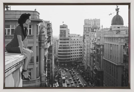 Artwork Mad Madrid36X24inches- Black Frame