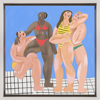  La Piscine Wall Artwork In Black Floating Frame