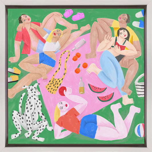  Sur L Herbe Wall Artwork In Black Floating Frame