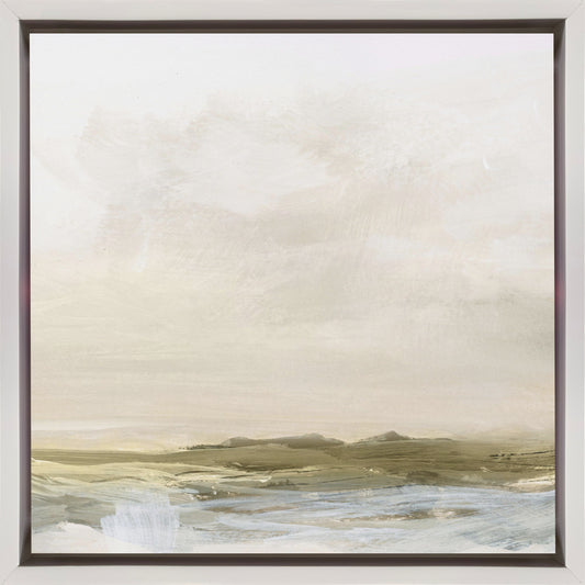  Coastal Break Wall Artwork In Black Floating Frame