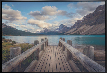  The Bridge Wall Artwork In White Floating Frame
