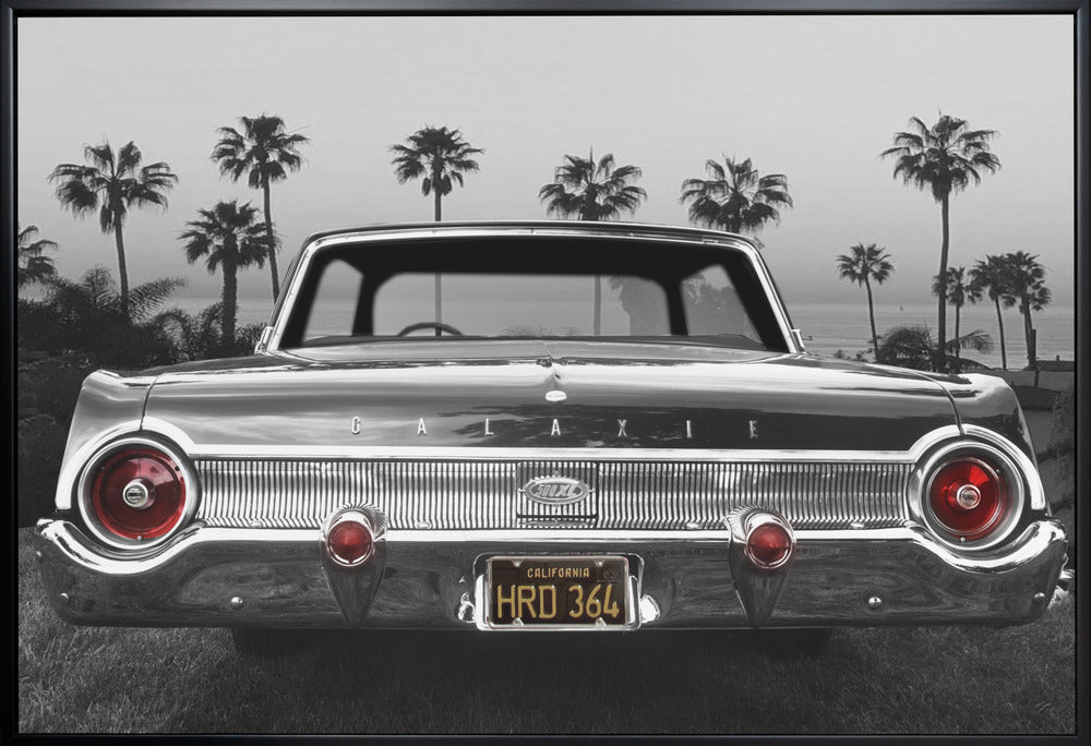 Ford Galaxie 500XL Wall Artwork In White Floating Frame