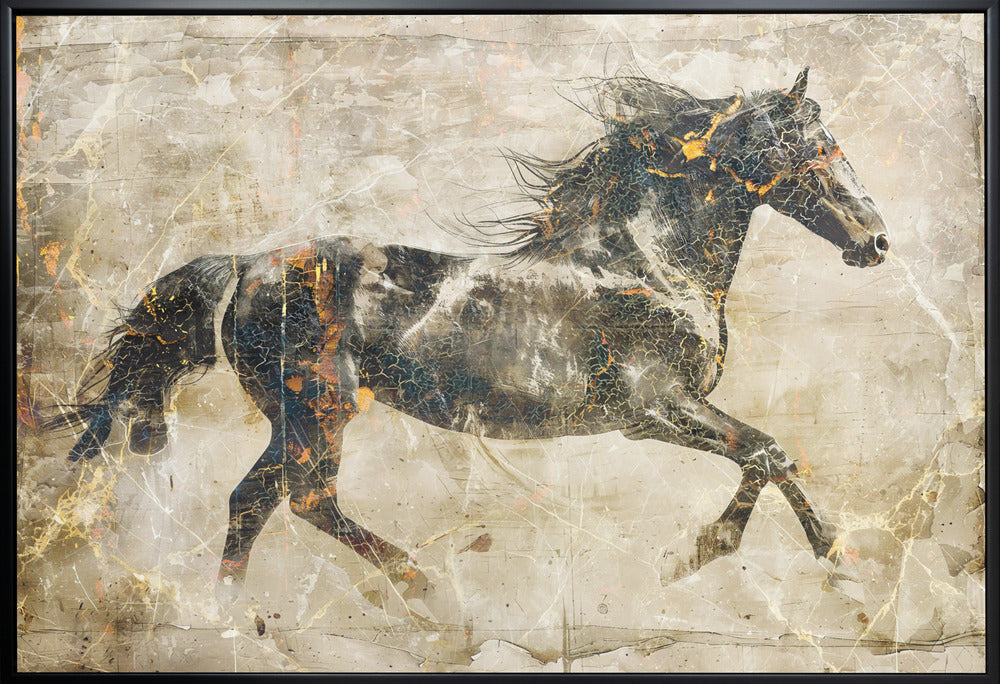 Wall art Horse Vintage Art Illustration 03
