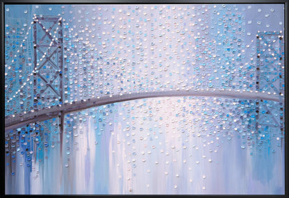  Bridge In the Mist Wall Artwork Gallery Wrapped (Ready to Hang)