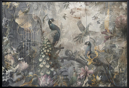  Bird Birds Animal Vintage Art Illustration Wallart 17 Wall Artwork Gallery Wrapped (Ready to Hang)