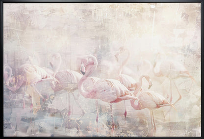 Flamingo Animal Vintage Art Illustration Wallart 10 Wall Artwork Gallery Wrapped (Ready to Hang)