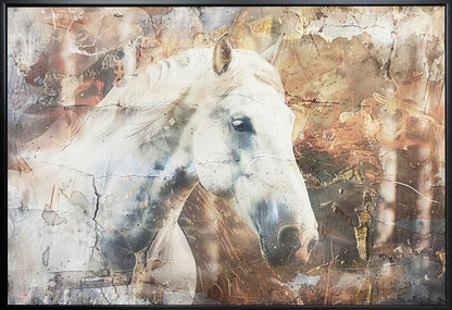  Horse Animal Vintage Art Illustration Wallart 05 Wall Artwork Gallery Wrapped (Ready to Hang)