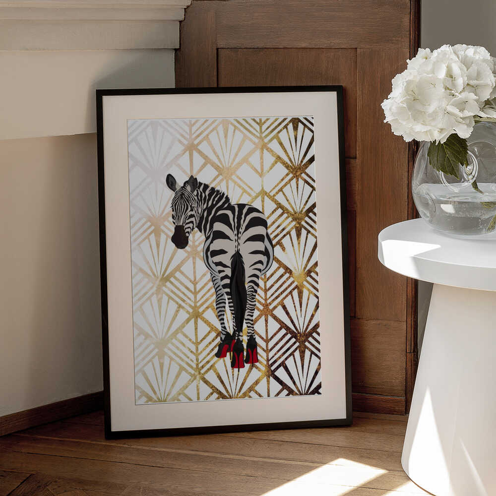 Wall art Zebra Hells Art Deco