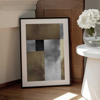 Wall art Gold and silver textures 1