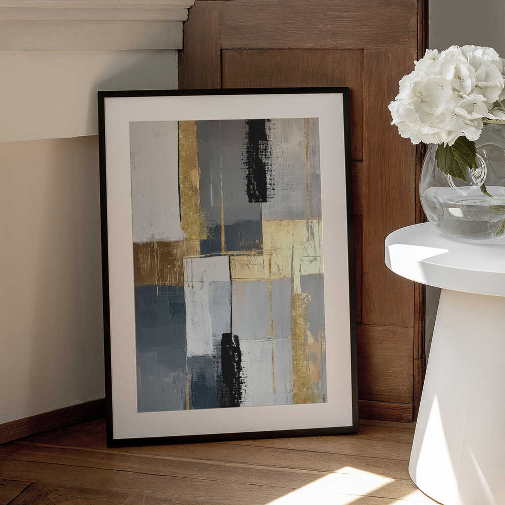 Wall art Golden Greys 3