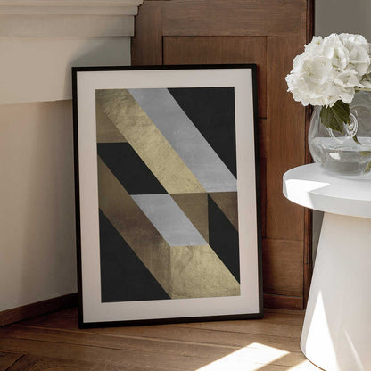 Wall art Geometric Gold Flow