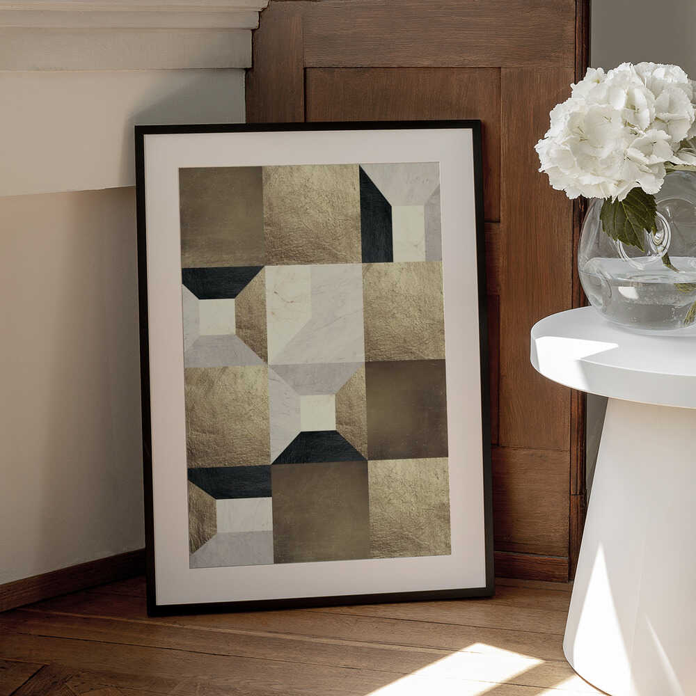 Wall art Geometric Gold Rhythm