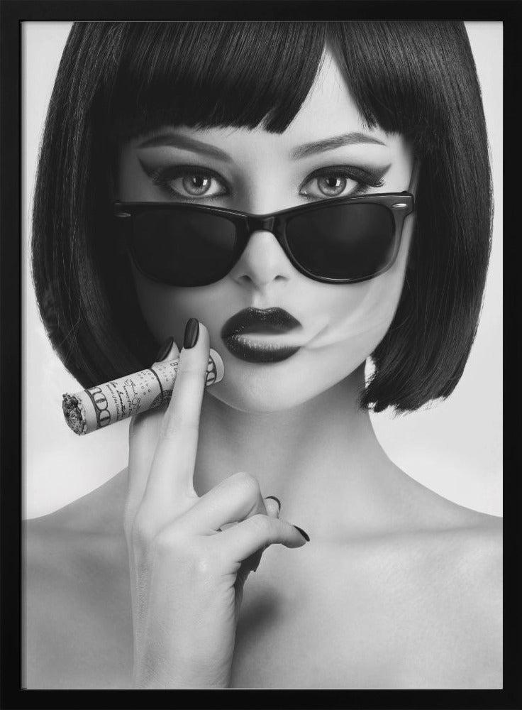  Smoke This Wall Artwork In White Floating Frame