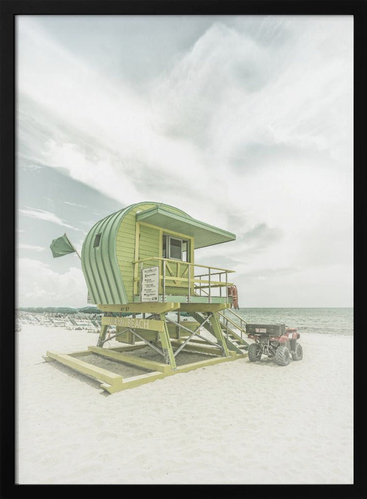  Vintage Florida Flair at Miami Beach Wall Artwork Gallery Wrapped (Ready to Hang)