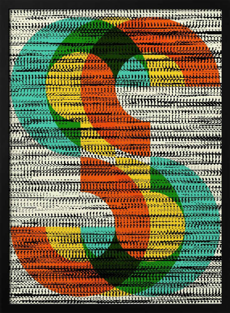 Wall art Colorful Stripe Illusion